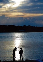 Inks Lake Sunset Girl-KDry Inks Lake Sunset Girl-KDry