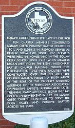 Squaw Creek Historical Marker. Click to enlarge Squaw Creek Historical Marker