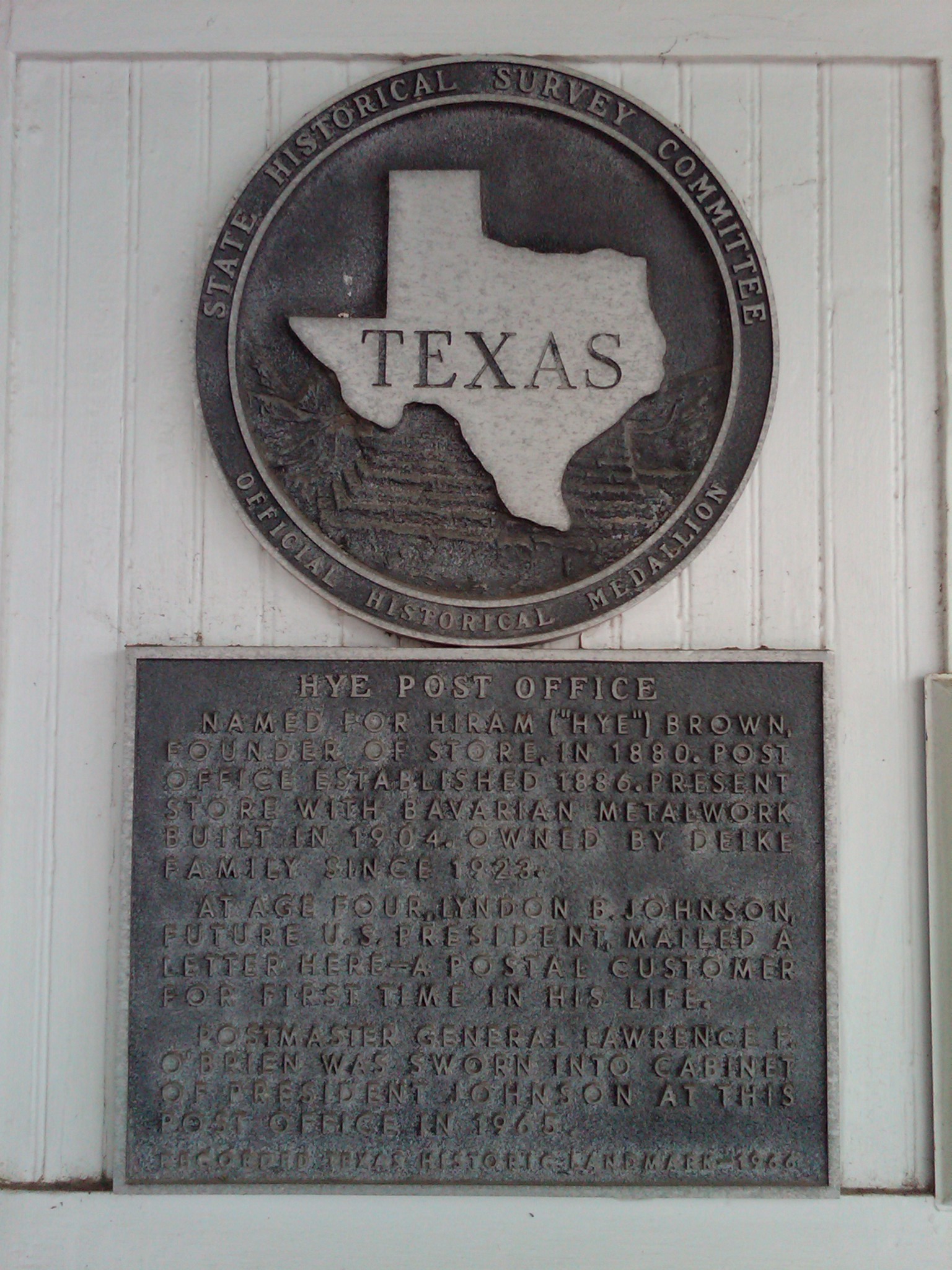 Recorded Texas Historic Landmark - 1966 Recorded Texas Historic Landmark - 1966