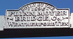 Beveridge Bridge Name Plate-San Saba. Click to enlarge. Beveridge Bridge Name Plate-San Saba
