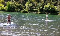 Paddle boarding the river Paddle boarding the river